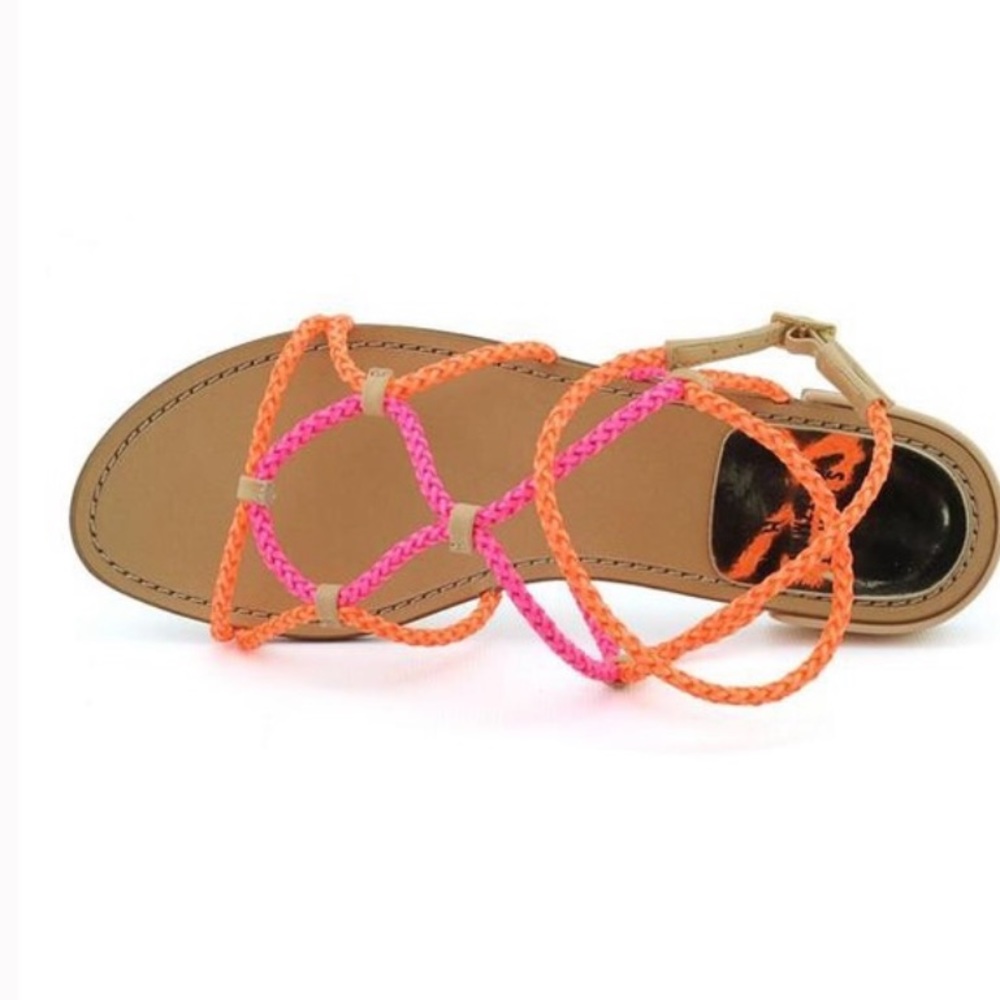 Stuart Weitzman Cordy Sandals Sherbert Lanyard 5.5